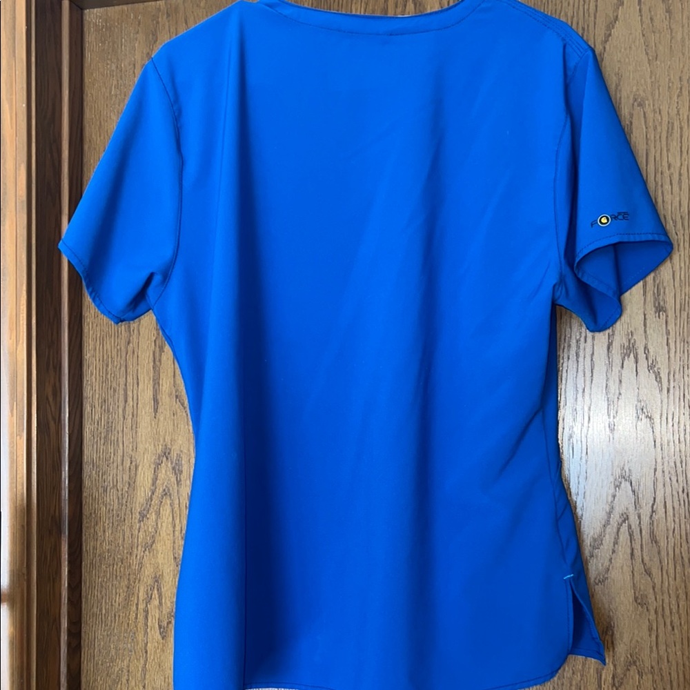Cherokee Infinity Blue Scrub Top - image 3